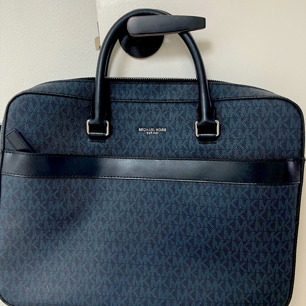 Men's Signature  Faux-Leather Briefcase/ wallet